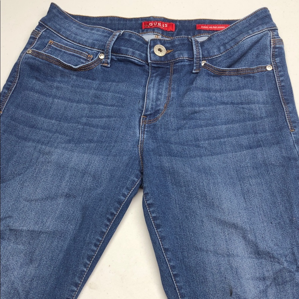 GUESS Women's Blue Skinny Jeans